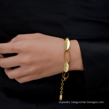 Shangjie OEM joyas Fashion Stainless Steel Bracelets Jewelry Unique Mosaics Customized Name Bracelets Custom Geometric Bracelet